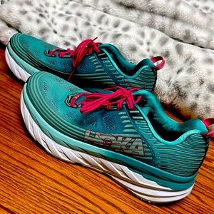HOKA One One Sz 11 Pink and Blue